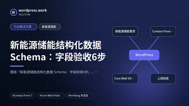 新能源储能结构化数据 Schema:字段验收6步|行业解决方案|新能源储能