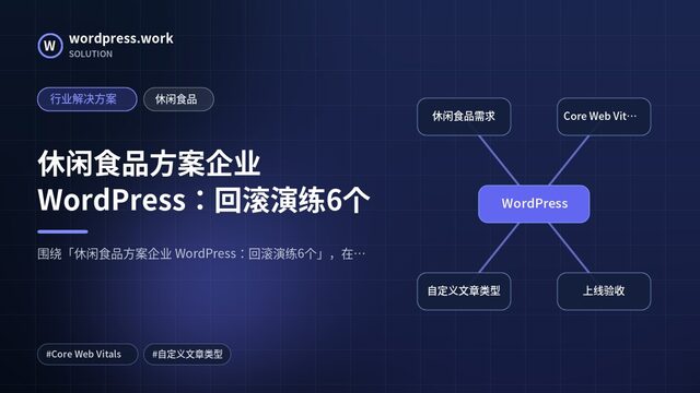 休闲食品方案企业 WordPress：回滚演练6个｜行业解决方案｜休闲食品