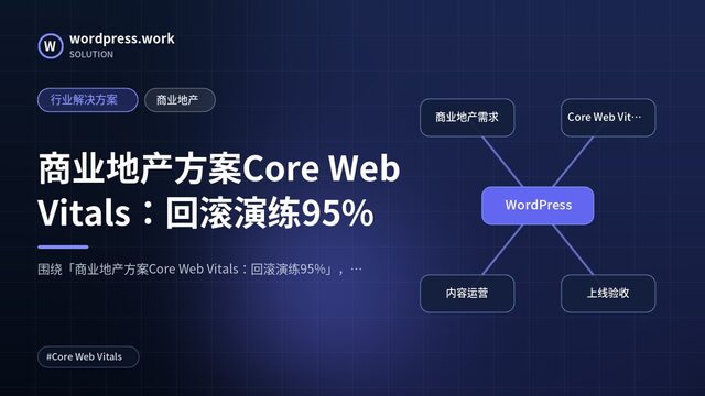 商业地产方案Core Web Vitals：回滚演练95%｜行业解决方案｜商业地产
