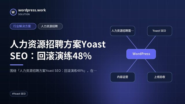 人力资源招聘方案Yoast SEO：回滚演练48%｜行业解决方案｜人力资源招聘