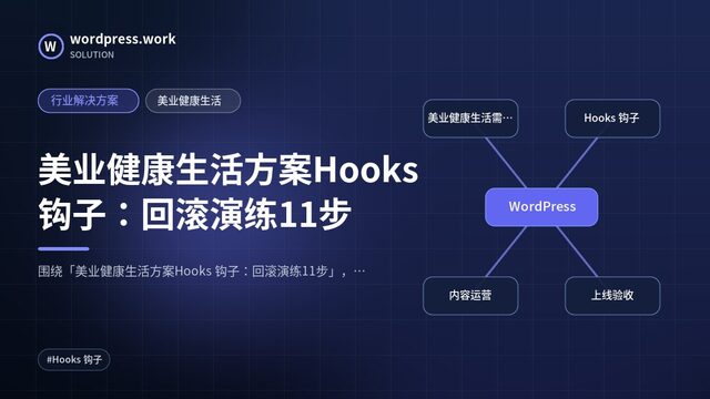 美业健康生活方案Hooks 钩子:回滚演练11步|行业解决方案|美业健康生活