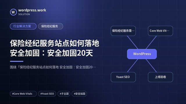 保险经纪服务站点如何落地 安全加固：安全加固20天｜行业解决方案｜保险经纪服务
