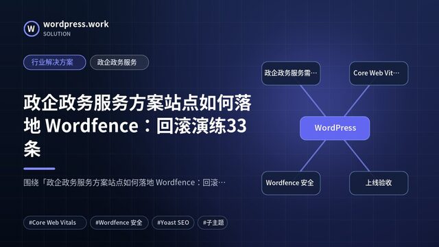 政企政务服务方案站点如何落地 Wordfence:回滚演练33条|行业解决方案|政企政务服务
