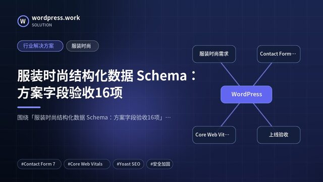 服装时尚结构化数据 Schema:方案字段验收16项|行业解决方案|服装时尚