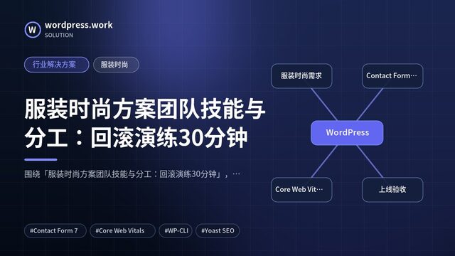服装时尚方案团队技能与分工:回滚演练30分钟|行业解决方案|服装时尚