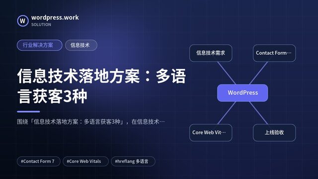 信息技术落地方案:多语言获客3种|行业解决方案|信息技术