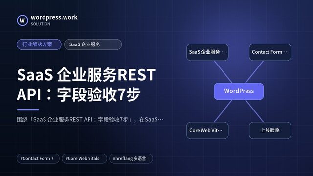 SaaS 企业服务REST API:字段验收7步|行业解决方案|SaaS 企业服务