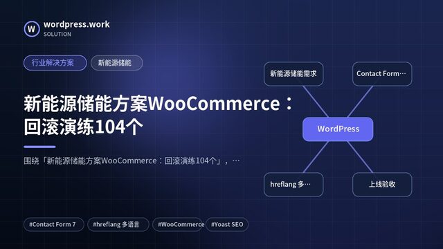 新能源储能方案WooCommerce:回滚演练104个|行业解决方案|新能源储能
