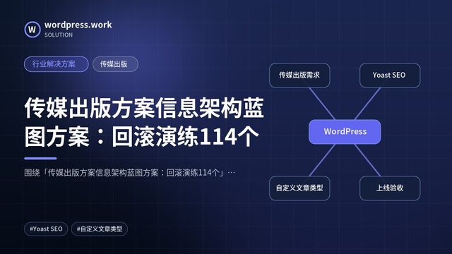 传媒出版方案信息架构蓝图方案:回滚演练114个|行业解决方案|传媒出版