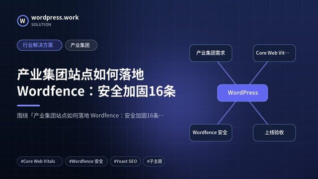 产业集团站点如何落地 Wordfence:安全加固16条|行业解决方案|产业集团