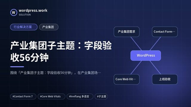 产业集团子主题:字段验收56分钟|行业解决方案|产业集团