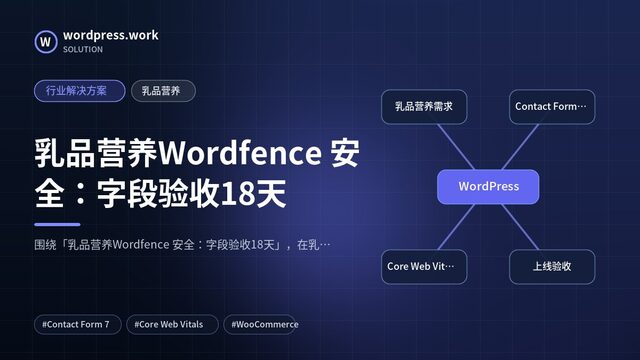 乳品营养Wordfence 安全:字段验收18天|行业解决方案|乳品营养
