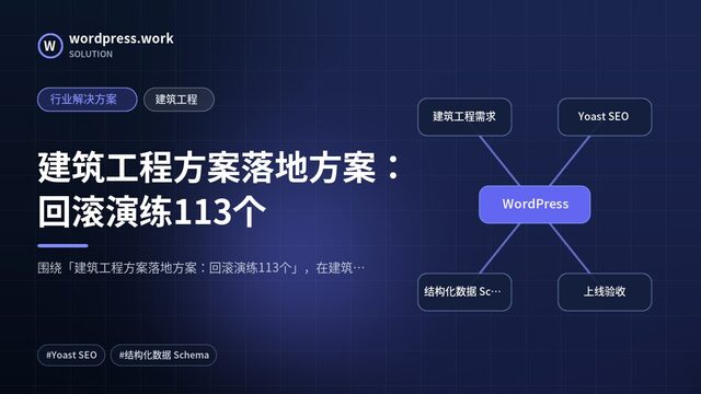 建筑工程方案落地方案:回滚演练113个|行业解决方案|建筑工程