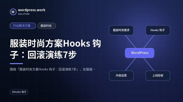 服装时尚方案Hooks 钩子:回滚演练7步|行业解决方案|服装时尚