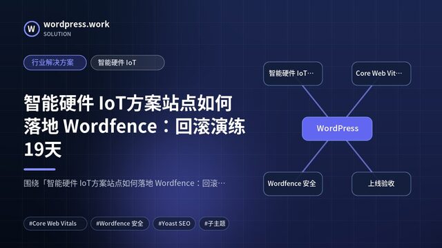 智能硬件 IoT方案站点如何落地 Wordfence:回滚演练19天|行业解决方案|智能硬件 IoT