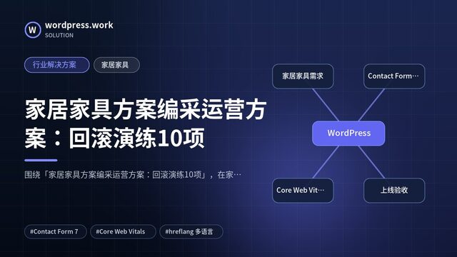 家居家具方案编采运营方案:回滚演练10项|行业解决方案|家居家具