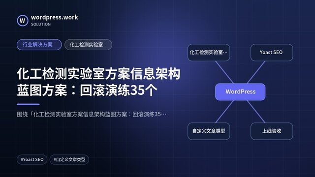 化工检测实验室方案信息架构蓝图方案：回滚演练35个｜行业解决方案｜化工检测实验室