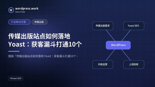 传媒出版站点如何落地 Yoast：获客漏斗打通10个｜行业解决方案｜传媒出版