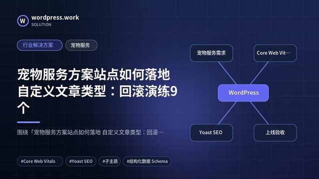 宠物服务方案站点如何落地 自定义文章类型:回滚演练9个|行业解决方案|宠物服务