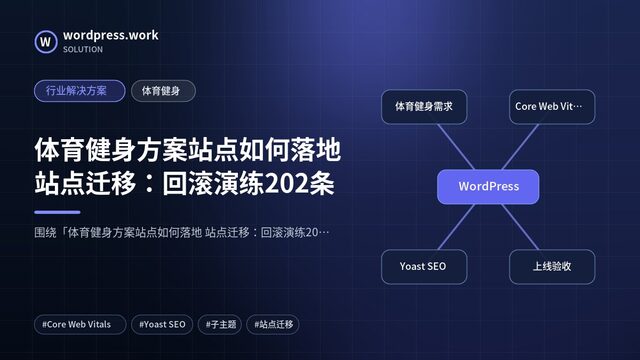 体育健身方案站点如何落地 站点迁移：回滚演练202条｜行业解决方案｜体育健身