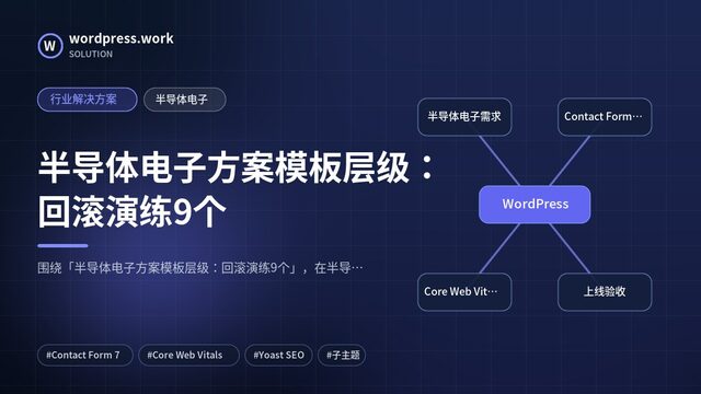 半导体电子方案模板层级:回滚演练9个|行业解决方案|半导体电子
