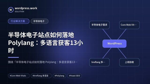 半导体电子站点如何落地 Polylang:多语言获客13小时|行业解决方案|半导体电子