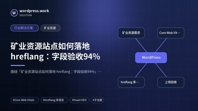 矿业资源站点如何落地 hreflang:字段验收94%|行业解决方案|矿业资源