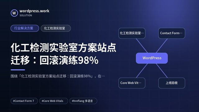 化工检测实验室方案站点迁移:回滚演练98%|行业解决方案|化工检测实验室