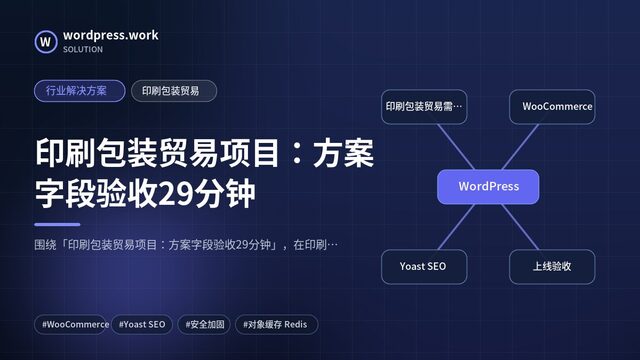 印刷包装贸易项目:方案字段验收29分钟|行业解决方案|印刷包装贸易