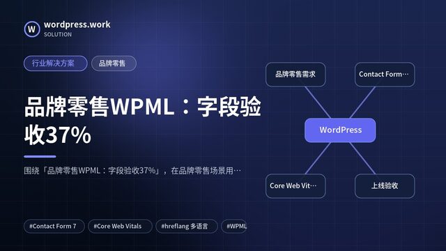 品牌零售WPML：字段验收37%｜行业解决方案｜品牌零售