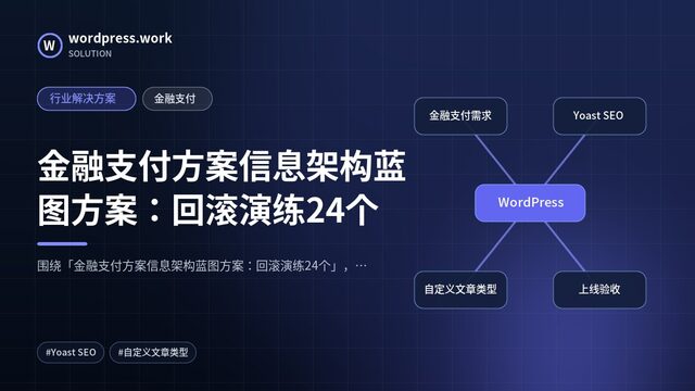 金融支付方案信息架构蓝图方案:回滚演练24个|行业解决方案|金融支付