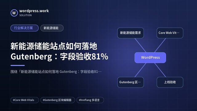 新能源储能站点如何落地 Gutenberg:字段验收81%|行业解决方案|新能源储能