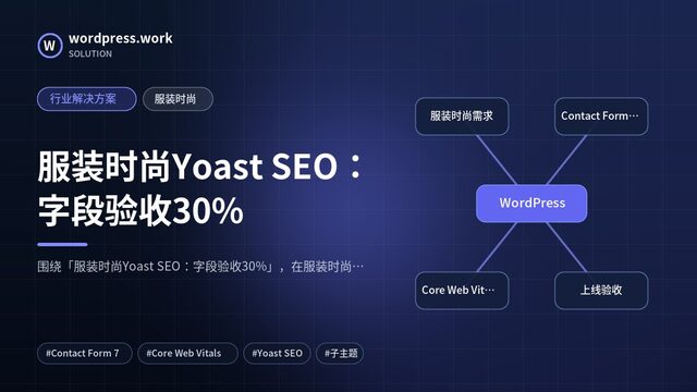 服装时尚Yoast SEO:字段验收30%|行业解决方案|服装时尚