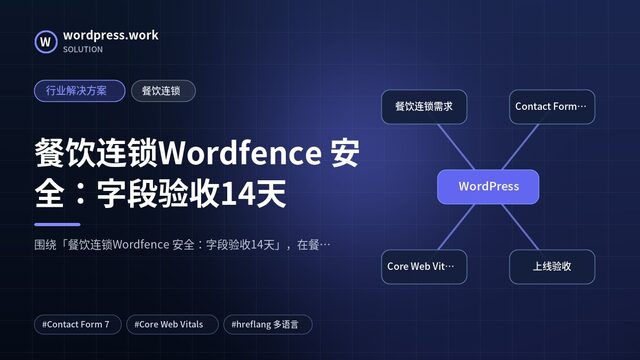 餐饮连锁Wordfence 安全:字段验收14天|行业解决方案|餐饮连锁