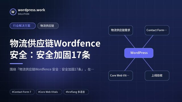 物流供应链Wordfence 安全:安全加固17条|行业解决方案|物流供应链