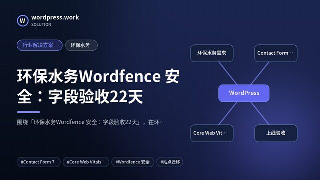 环保水务Wordfence 安全:字段验收22天|行业解决方案|环保水务