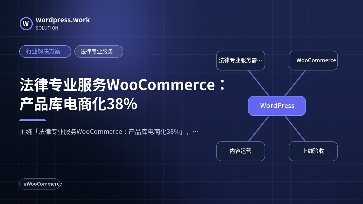 法律专业服务WooCommerce:产品库电商化38%|行业解决方案|法律专业服务