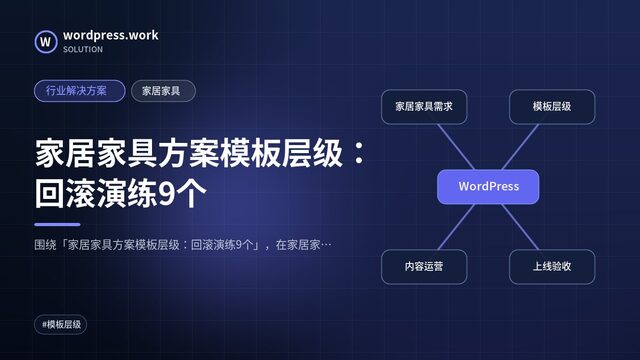 家居家具方案模板层级：回滚演练9个｜行业解决方案｜家居家具