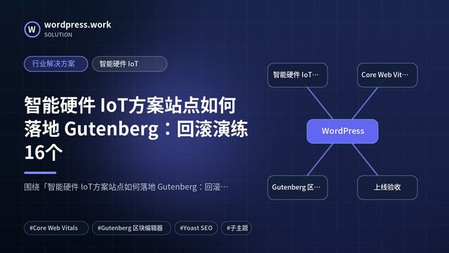 智能硬件 IoT方案站点如何落地 Gutenberg:回滚演练16个|行业解决方案|智能硬件 IoT