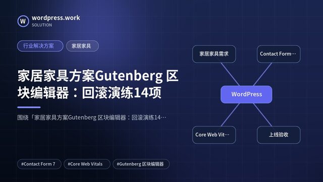 家居家具方案Gutenberg 区块编辑器:回滚演练14项|行业解决方案|家居家具
