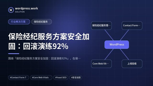 保险经纪服务方案安全加固:回滚演练92%|行业解决方案|保险经纪服务