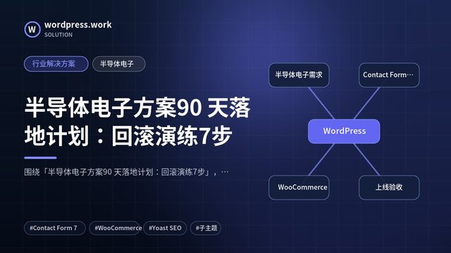 半导体电子方案90 天落地计划:回滚演练7步|行业解决方案|半导体电子