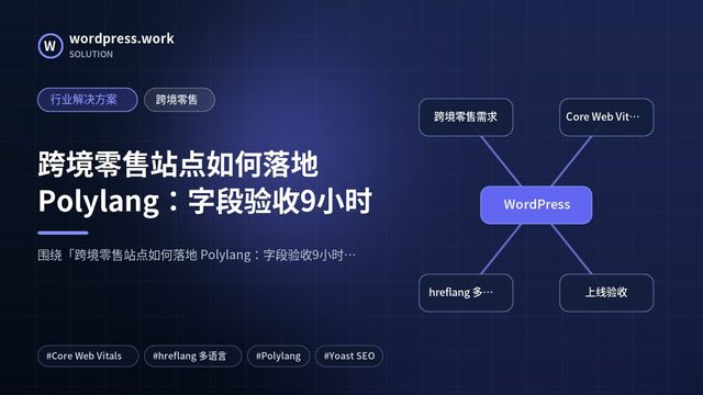 跨境零售站点如何落地 Polylang:字段验收9小时|行业解决方案|跨境零售