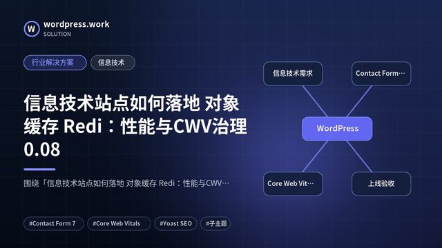 信息技术站点如何落地 对象缓存 Redi:性能与CWV治理0.08|行业解决方案|信息技术