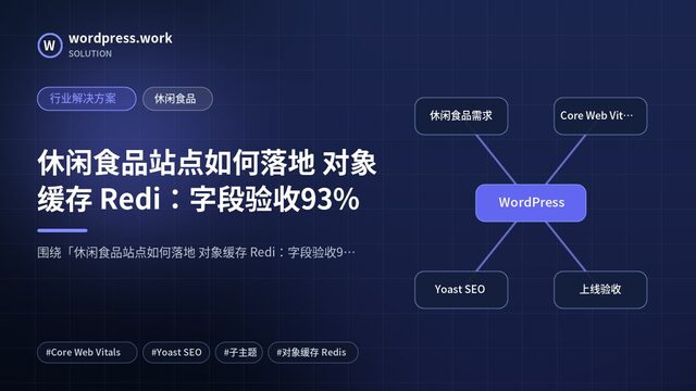 休闲食品站点如何落地 对象缓存 Redi：字段验收93%｜行业解决方案｜休闲食品
