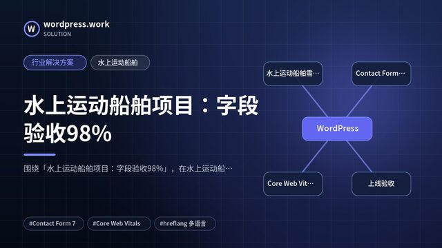 水上运动船舶项目:字段验收98%|行业解决方案|水上运动船舶