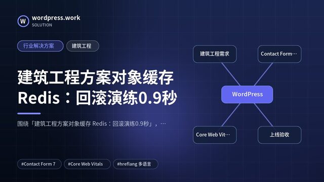 建筑工程方案对象缓存 Redis:回滚演练0.9秒|行业解决方案|建筑工程