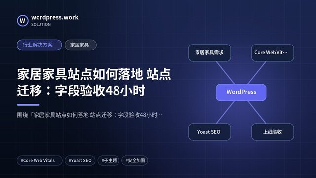 家居家具站点如何落地 站点迁移:字段验收48小时|行业解决方案|家居家具