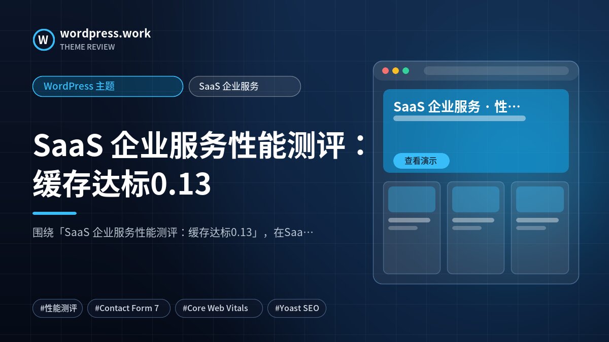 SaaS 企业服务性能测评:缓存达标0.13|WordPress 主题|SaaS 企业服务
